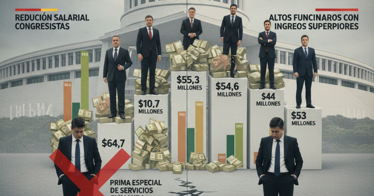 ¿Equidad o desigualdad? : varios cargos públicos ganan más que los legisladores