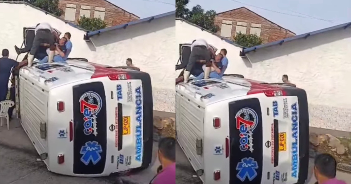 Ambulancia se vuelca en El Caguán y deja tres heridos