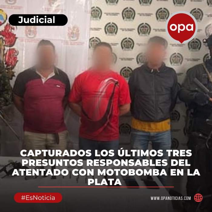Capturan a presuntos autores de ataque en La Plata, Huila