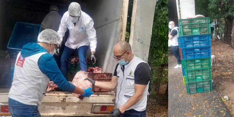 Secretaría de Salud decomisa cerca de una tonelada de carne en Neiva