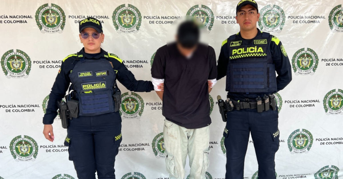 Capturado en flagrancia presunto responsable de homicidio en el centro de Neiva