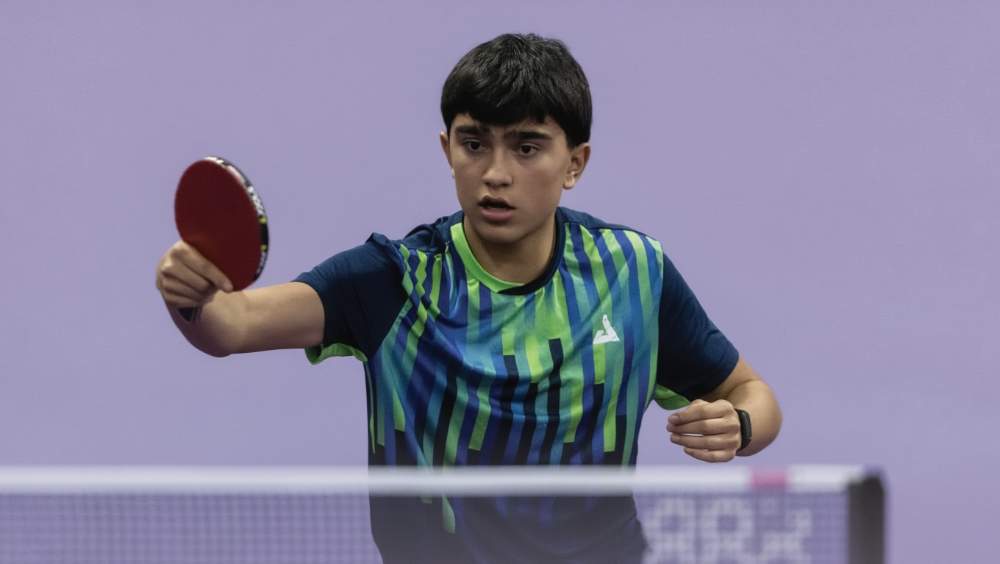 Emanuel Otálvaro, subcampeón mundial juvenil de tenis de mesa