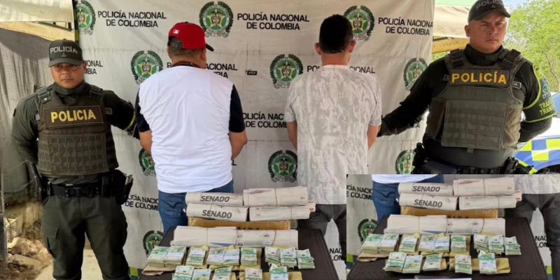 Escolta de la Cámara detenido por portar 145 millones y material político