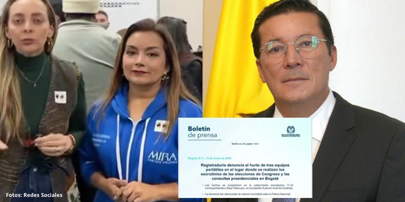 Robo de computadores en escrutinio: Registraduría confirma denuncia hecha por el Partido Mira