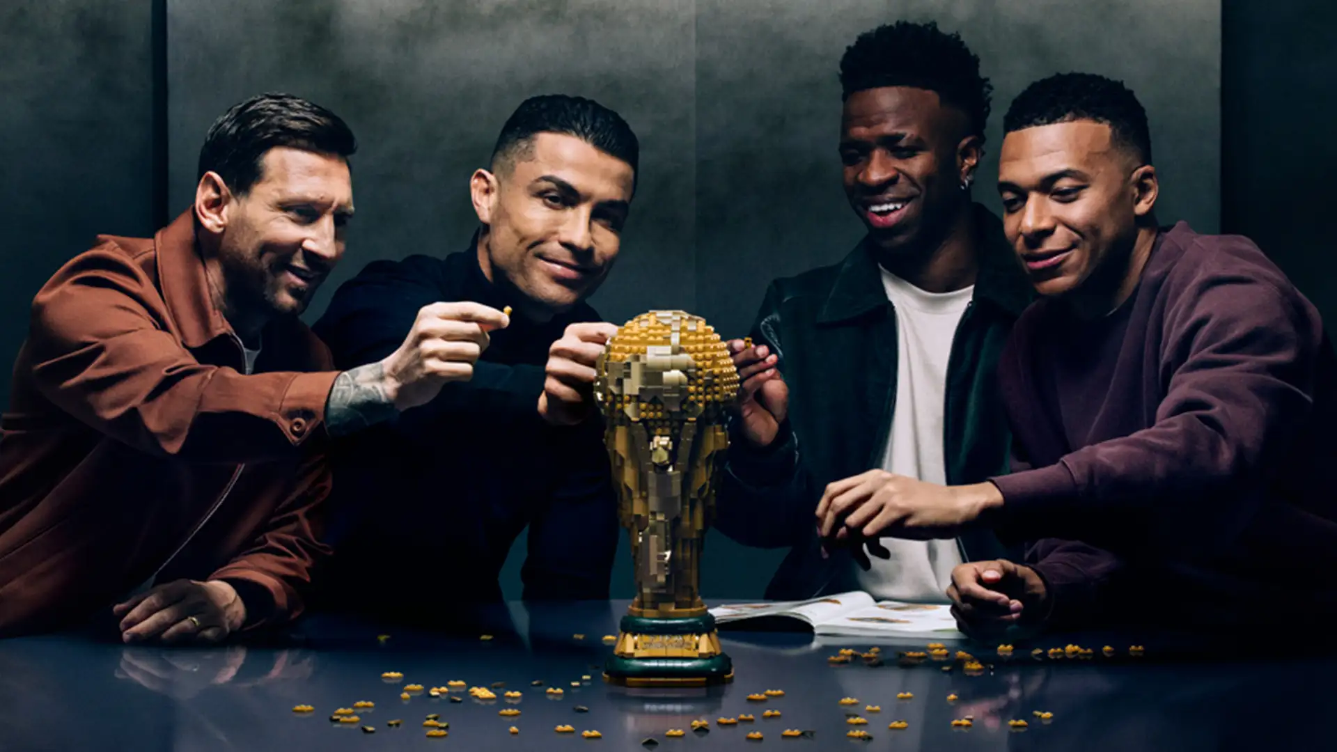 LEGO lanza la colección oficial del Mundial 2026 con la participación de Messi, Ronaldo, Mbappé y Vinícius Jr.