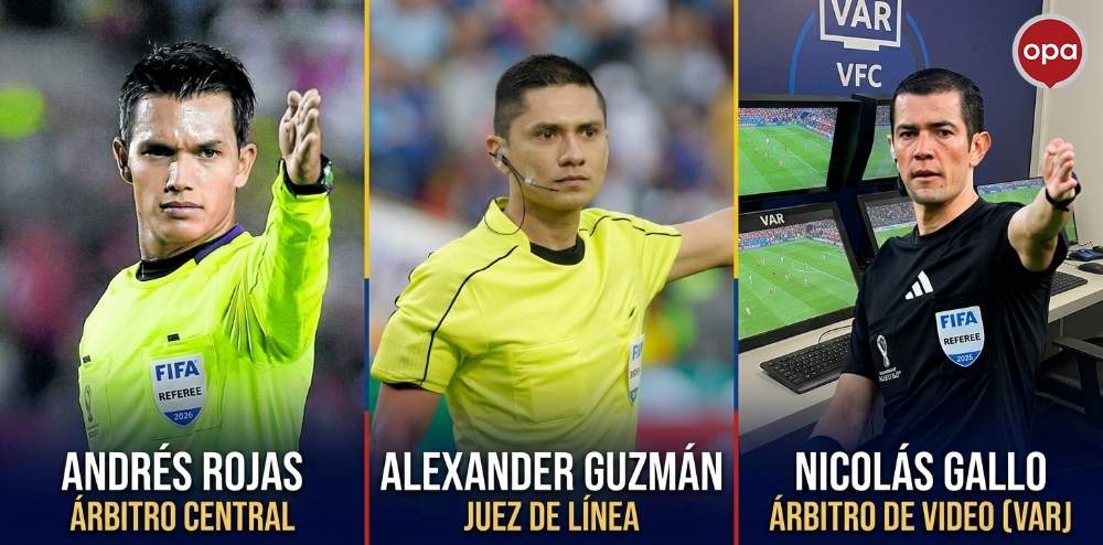 Andrés Rojas, designado por la FIFA como árbitro central para el Mundial 2026, lidera el relevo arbitral colombiano