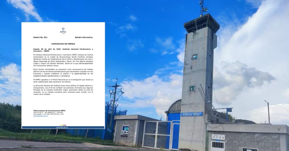 Ataque armado contra directivos de cárcel en Girón no dejó heridos
