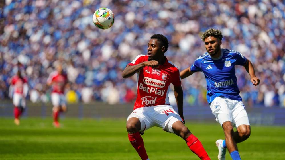 Millonarios y Santa Fe empatan 1-1 en un clásico capitalino clave para la clasificación
