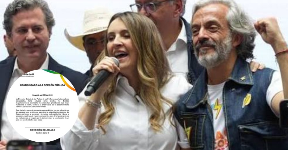 Partido de la U se suma a campaña de Paloma Valencia y Juan Daniel Oviedo