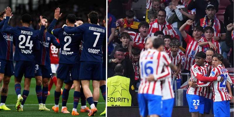 Dembélé y Lookman clasifican a PSG y Atlético de Madrid para semifinales de la Champions League
