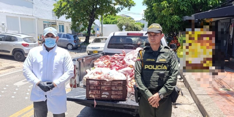 Incautan más de 500 kilos de carne en operativos de control sanitario en Neiva