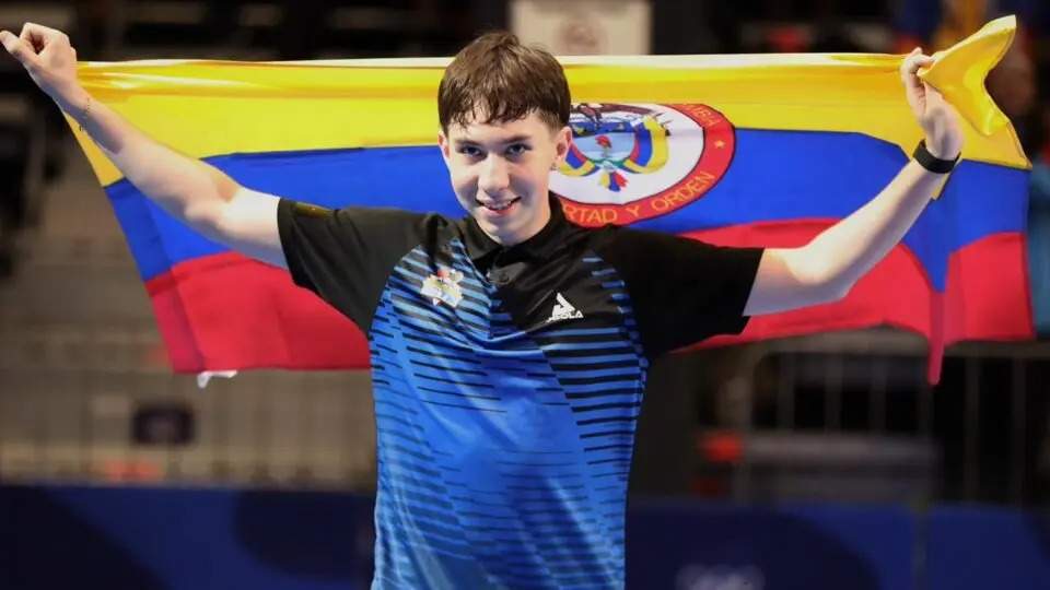 Sebastián Bedoya le dio a Colombia su primera medalla de oro en tenis de mesa en los Juegos Suramericanos de la Juventud