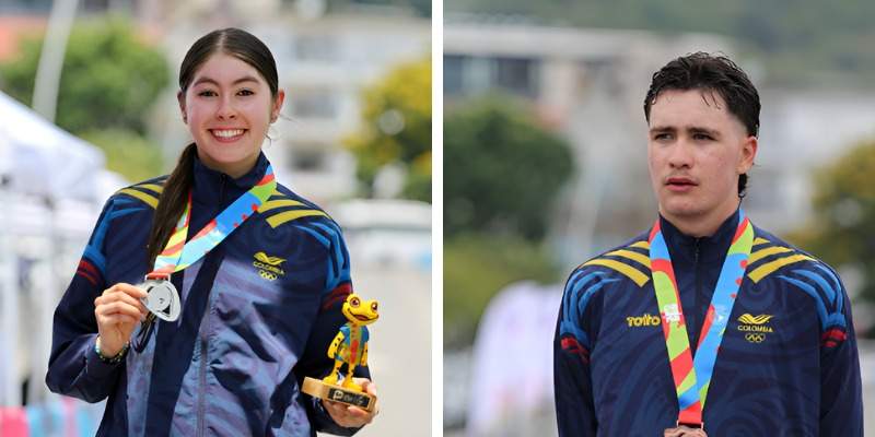 Valeria Vargas y José Manuel Posada dan plata y bronce a Colombia en ciclismo de los Juegos Suramericanos de la Juventud