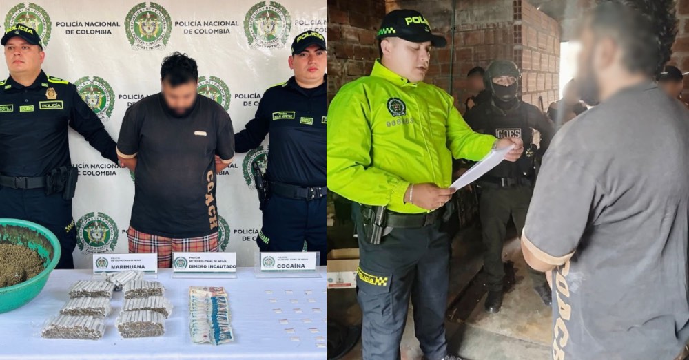 Capturan a presunto expendedor de droga en Neiva