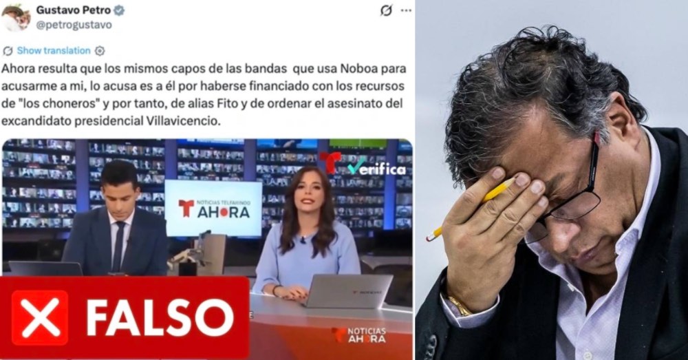 Petro difunde video falso con IA que simula informe de Noticias Telemundo