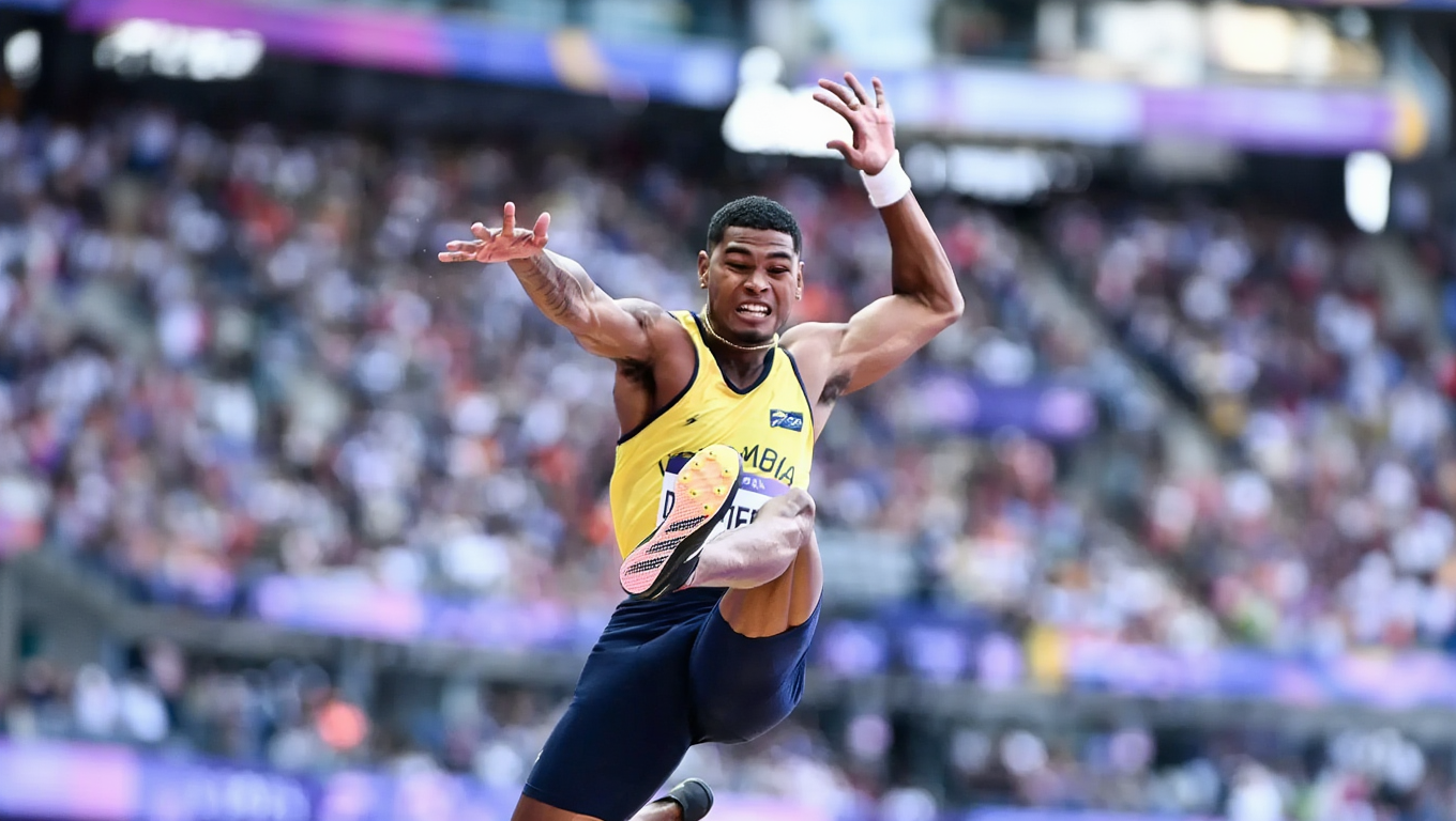 Arnovis Dalmero se corona campeón de salto largo en Puerto Rico con marca de 8,01 metros