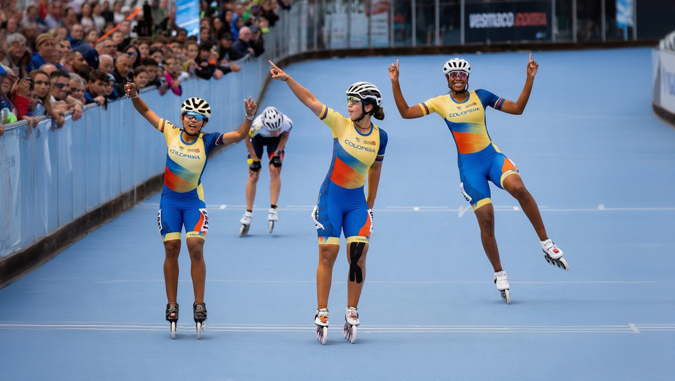Colombia reina en Senigallia: 37 medallas y dominio absoluto en el patinaje europeo