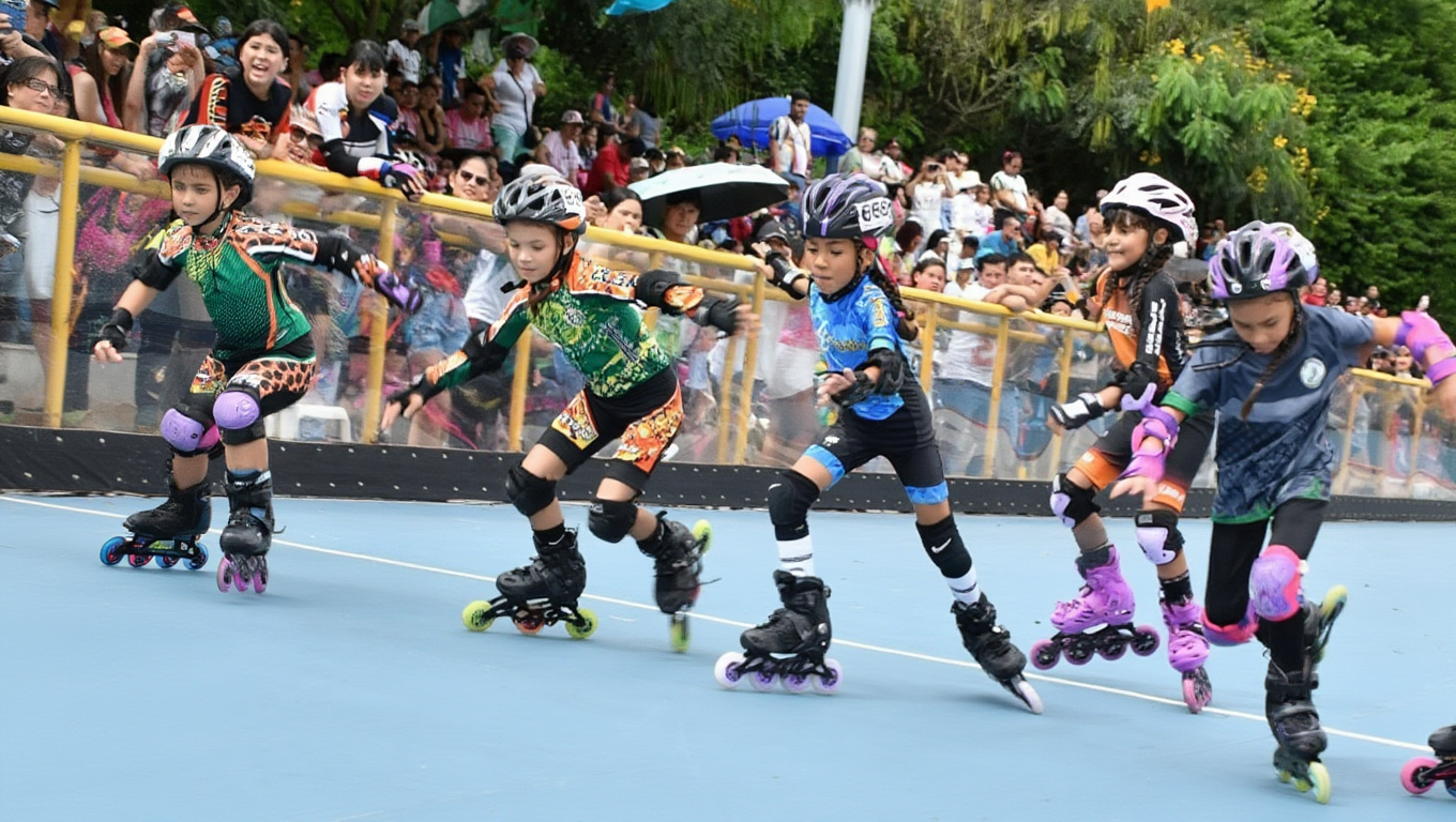 Garzón recibió a las futuras promesas del patinaje huilense en una jornada histórica