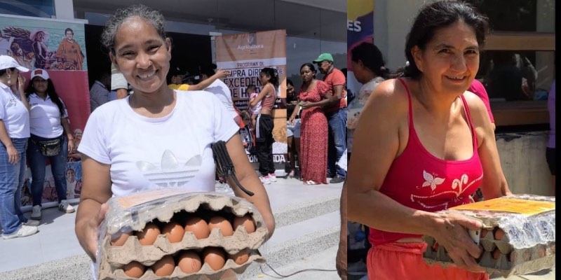 Gobierno Nacional entregó 160.000 huevos a familias en Neiva