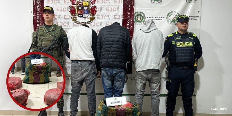 Incautan 20 kilos de marihuana que costarían $20 millones en Guadalupe