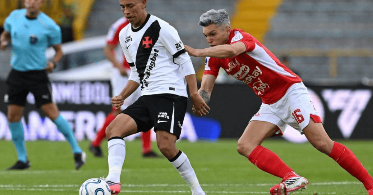 Tablas en El Campín: Santa Fe y Vasco da Gama igualan 0-0 en la ida de cuartos de la Copa Sudamericana