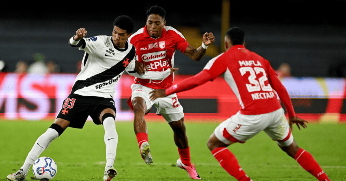 Vasco da Gama clasifica a semifinales de la Copa Sudamericana tras superar a Santa Fe