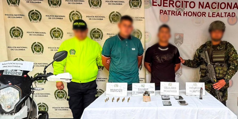 Capturan en el Huila a dos presuntos integrantes de la Subestructura Iván Díaz señalados de homicidio y extorsión