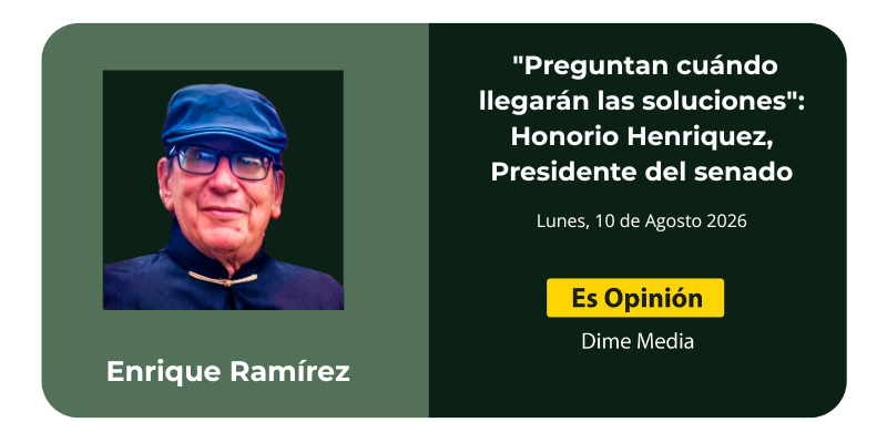 "Preguntan cuándo llegarán las soluciones": Honorio Henriquez, Presidente del senado