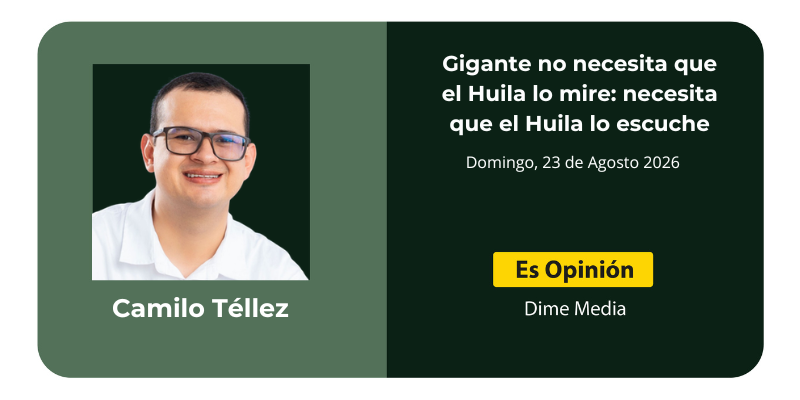 Gigante no necesita que el Huila lo mire: necesita que el Huila lo escuche