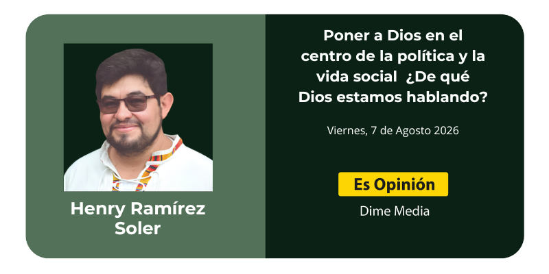 Poner a Dios en el centro de la política y la vida social  ¿De qué Dios estamos hablando?