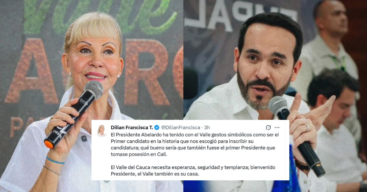Dilian Francisca Toro propone que la posesión de Abelardo De la Espriella se realice en Cali