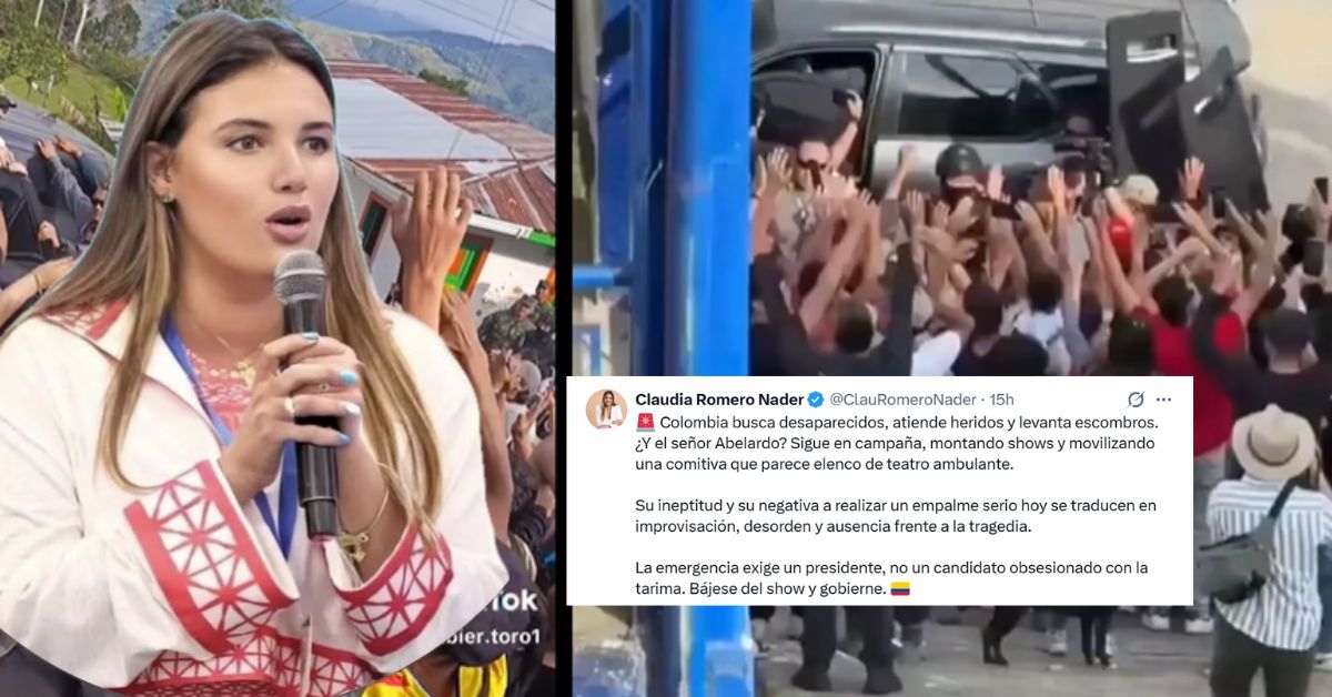 Claudia Romero arremete contra Abelardo: “Bájese del show y gobierne”