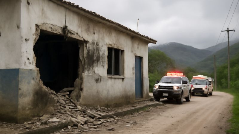 Destruyen estación de Policía en El Carmen con explosivos y drones