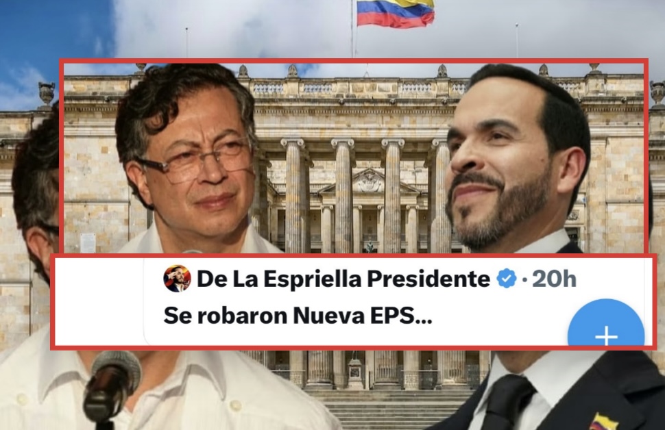 Petro le responde con dureza a De la Espriella y lo acusa de tener “amigos políticos” involucrados en el escándalo de la Nueva EPS