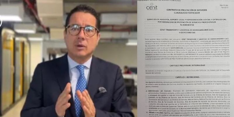 Jorge Tito Murcia NO FIRMÓ el contrato por el que Germán Calderon España lo acusó públicamente