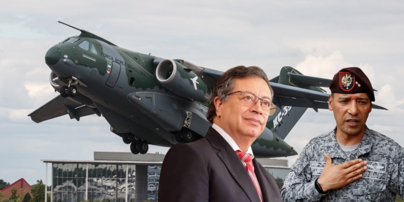 Gobierno Petro compró dos aviones KC-390 para fortalecer la FAC