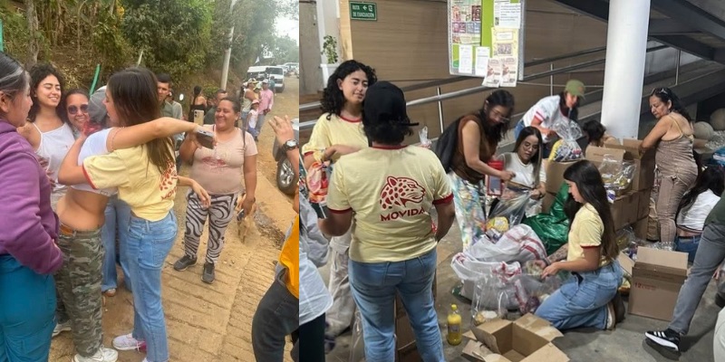 Hijas del expresidente Petro entregan ayudas a damnificados en Cali