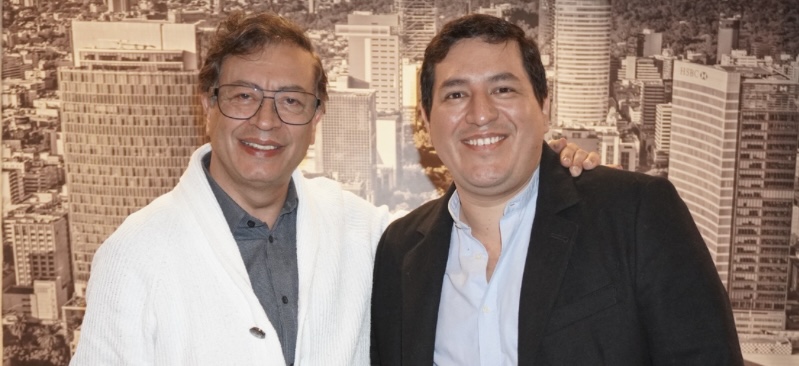 Petro se reúne en México con el excandidato ecuatoriano Andrés Arauz y habla de unidad progresista