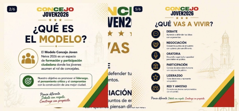 Modelo concejo joven en Neiva
