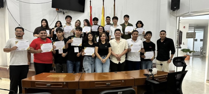Más de 50 jóvenes participaron en el Modelo Concejo Joven de Neiva