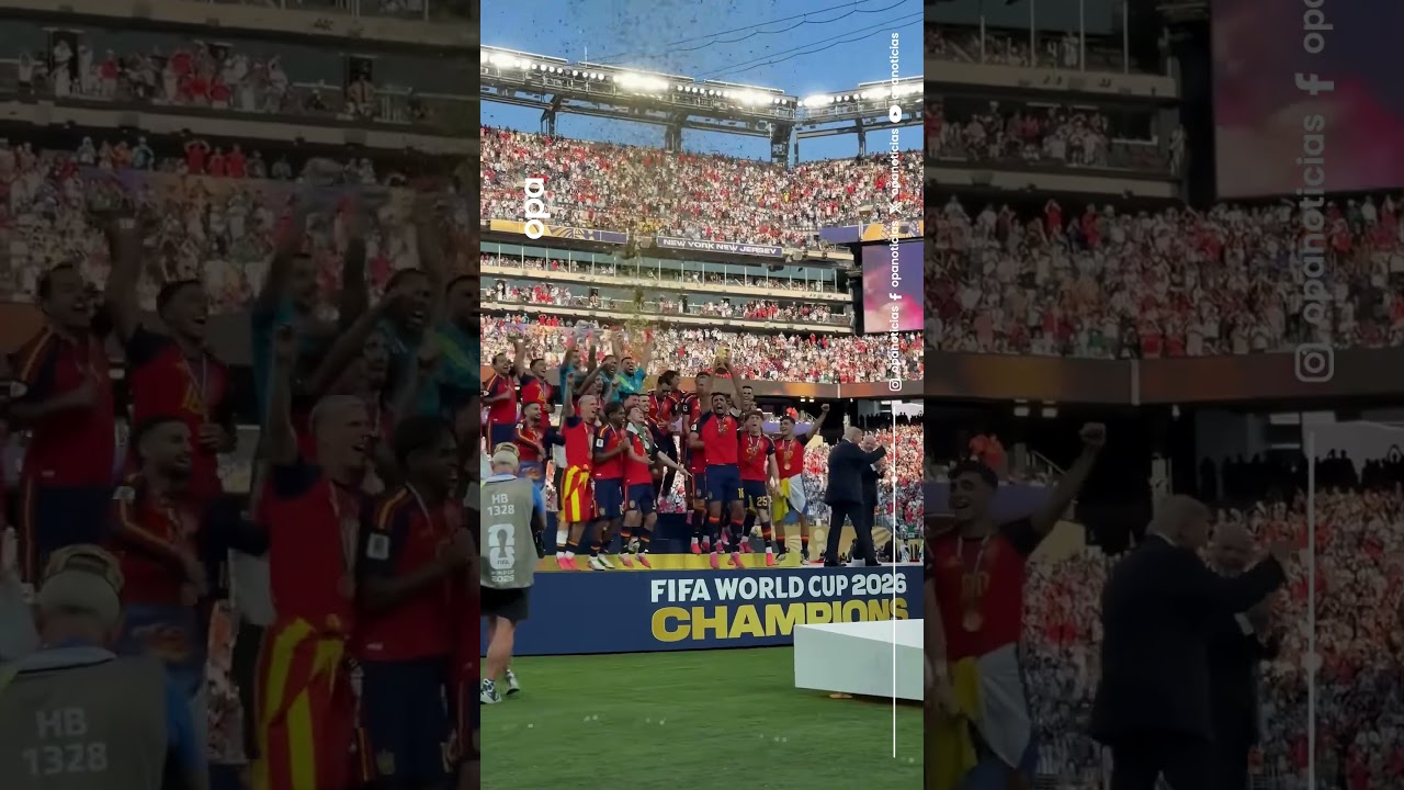 España toca el cielo: Así fue la histórica celebración tras levantar la Copa del Mundo 2026