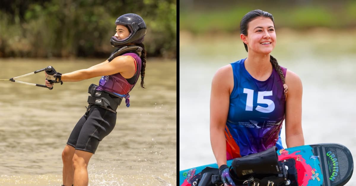 Exhibición de Daniela Verswyvel y Martina Piedrahíta en el esquí náutico de Santo Domingo 2026