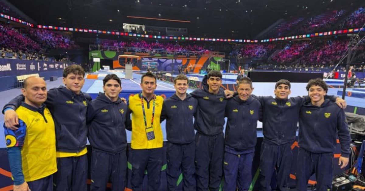 Selección Colombia de gimnasia logra histórica octava posición en Róterdam