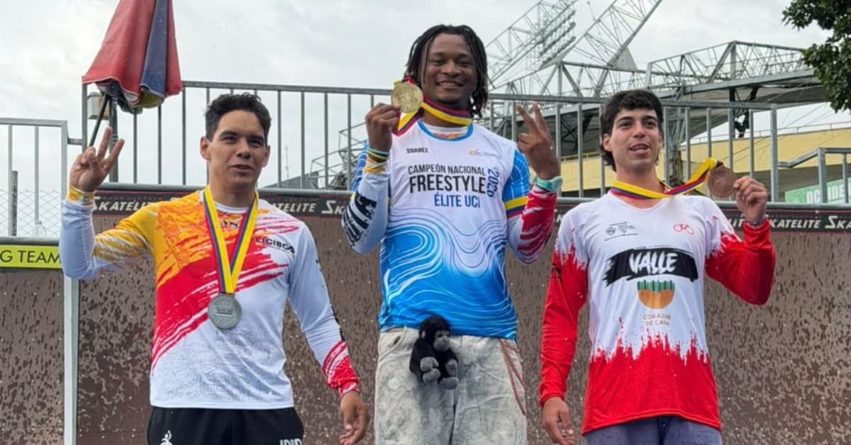 Juan Camilo Caicedo sorprende y gana el Nacional de BMX Freestyle
