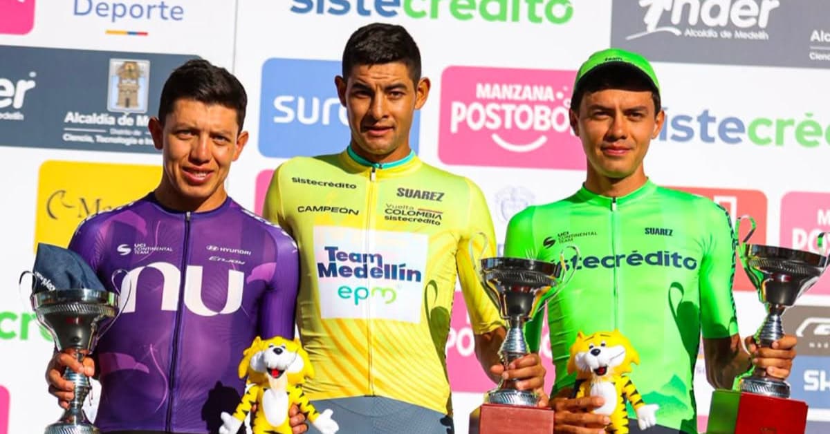 Diego Camargo se corona campeón de la Vuelta a Colombia tras la terminación anticipada de la carrera