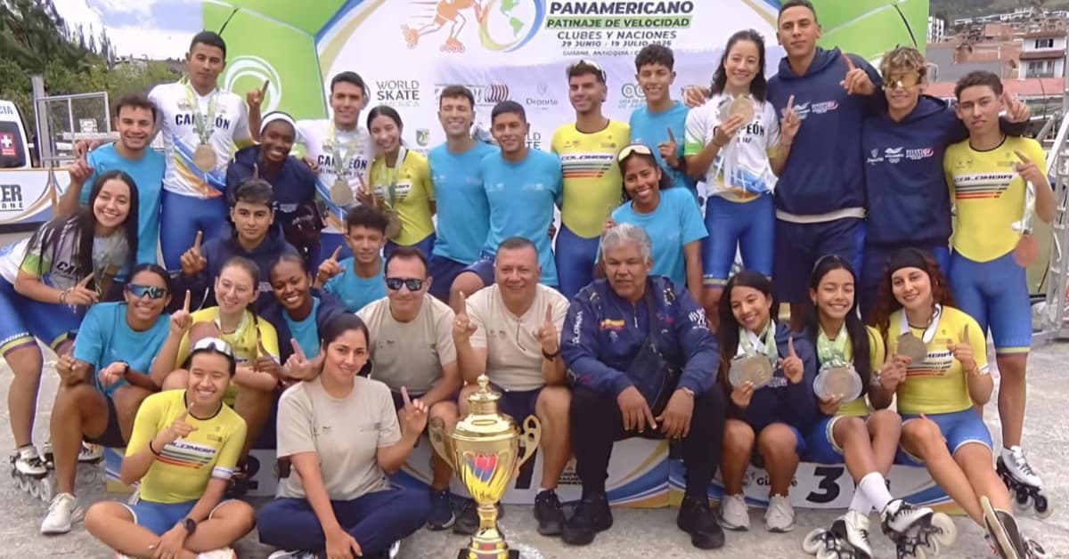 Colombia se consagra campeón absoluto del Torneo Panamericano de Patinaje en Guarne