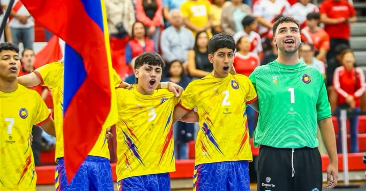 El huilense Juan Sebastián Aponte brilla con la selección Colombia de balonmano