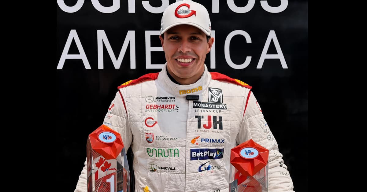 Óscar Tunjo se consolida como líder del campeonato IMSA tras su éxito en Canadá