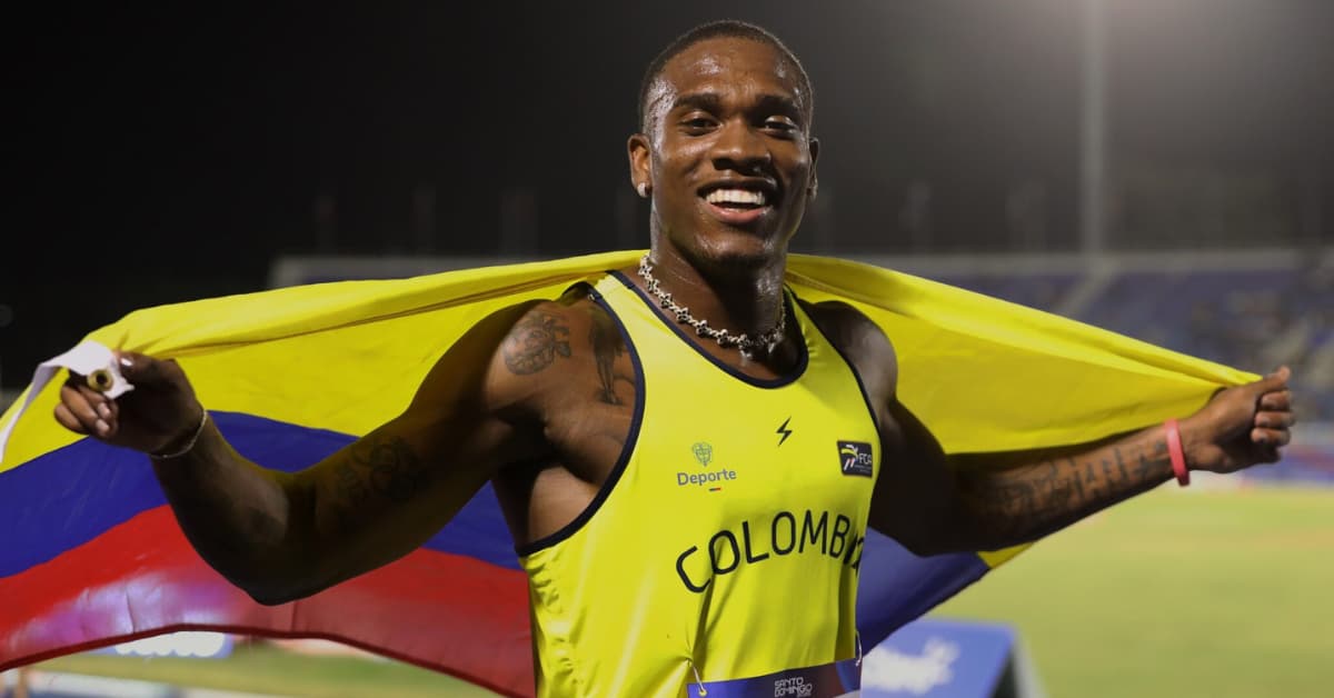 Ronal Longa gana la medalla de oro en los 100 metros del Félix Sánchez Classic en República Dominicana