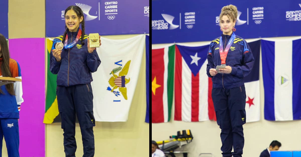 Andrea Ramírez y Danna Ramírez suman plata y bronce para Colombia en el inicio del taekwondo de Santo Domingo 2026